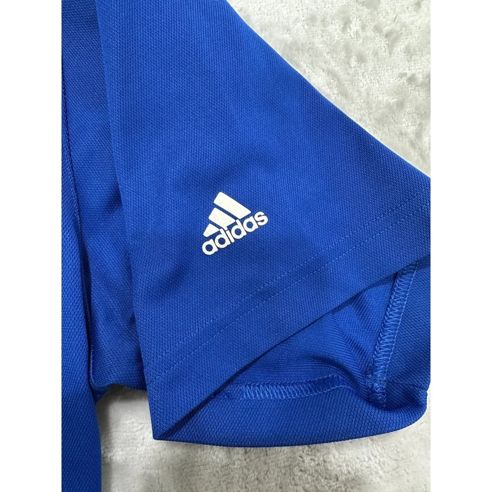 Adidas Polo Shirt Men's Size XL Blue Short Sleeve Golf Bristol Farms‎ Collared